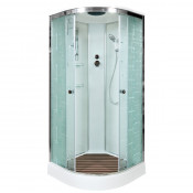 Душевая кабина AvaCan EM2011 110x110 стекло с узором/хром