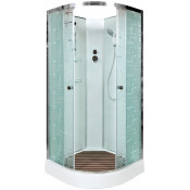 Душевая кабина DTO EM1510N 100х100 хром/узорчатое