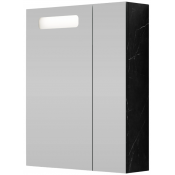 Зеркальный шкаф Vod-ok Мальта 60 L мрамор графит