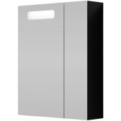 Зеркальный шкаф Vod-ok Мальта 60 L с подсветкой черный