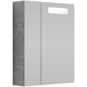 Зеркальный шкаф Vod-ok Мальта 60 R белый камень