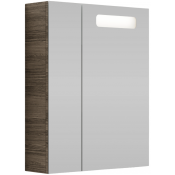 Зеркальный шкаф Vod-ok Мальта 60 R дубослив светлый