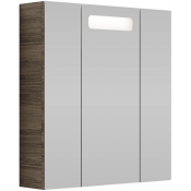 Зеркальный шкаф Vod-ok Мальта 70 ореховый дубослив светлый