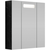 Зеркальный шкаф Vod-ok Мальта 70 мрамор графит софт тач 4044-3