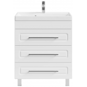 Тумба под раковину Vod-ok Арабеска 70 белый глянец