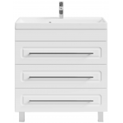 Тумба под раковину Vod-ok Арабеска 80 белый глянец