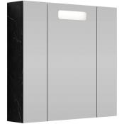 Зеркальный шкаф Vod-ok Мальта 80 мрамор графит софт тач 4044-3