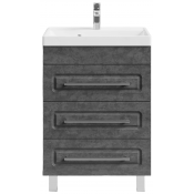 Тумба с раковиной Vod-ok Арабеска 60 серый камень