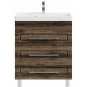 Тумба с раковиной Vod-ok Арабеска 70 дуб крымский коричневый