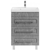 Тумба под раковину Vod-ok Арабеска 60 мрамор серый