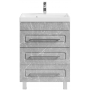 Тумба под раковину Vod-ok Арабеска 60 мрамор белый