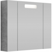 Зеркальный шкаф Vod-ok Мальта 90 белый камень