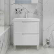 Тумба под раковину Альтаир 70 напольный белый глянец (для ум. Астория 70) 700498