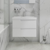 Тумба под раковину Альтаир 70 подвесной белый глянец (для ум. Астория 70) 700499