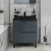 Тумба под раковину Альтаир 70 напольный графит матовый (для ум. Вега 70/Астория 70) 700501