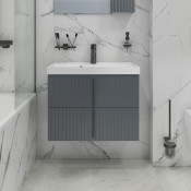 Тумба под раковину Юпитер 70 подвесной графит матовый (под ум. Астория 70) 700544