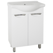 Тумба напольная под раковину Style Line Жасмин 60 белая ЛС-00000034