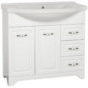 Тумба напольная под раковину Style Line Олеандр-2 90 Люкс, рельеф пастель ЛС-00000485