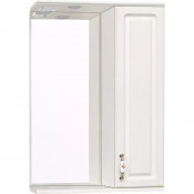 Зеркальный шкаф Style Line Олеандр 2 Люкс ЛС-00000201 55 с подсветкой рельеф пастель