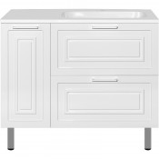 Тумба с раковиной Style Line Альба Люкс Plus ЛС-000010054/СС-00002281 90 R белый