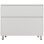 Тумба с раковиной Style Line Лима ЛС-00002348/СС-00002455 100 белый матовый