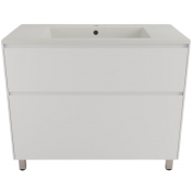 Тумба с раковиной Style Line Лима ЛС-00002348/СС-00002457 100 белый матовый