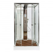Душевая кабина DTO Z122ESPOO 120х90 хром/прозрачное