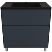 Тумба с раковиной Style Line Лима ЛС-00002351/СС-00002459 80 графит