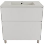 Тумба с раковиной Style Line Лима ЛС-00002350/СС-00002460 80 белый матовый