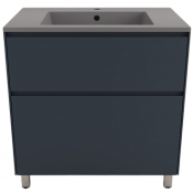Тумба с раковиной Style Line Лима ЛС-00002351/СС-00002461 80 графит