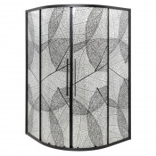 Душевой уголок DTO HB 120 Black 120х120 с рисунком/черный