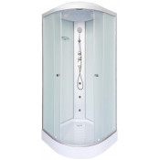 Душевая кабина DTO LM909GM+EL 90х90 с гидромассажем и электрикой хром/матовое