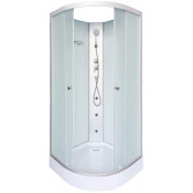 Душевая кабина DTO LM790NGM 90х90 с гидромассажем хром/матовое