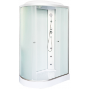 Душевая кабина DTO LM902RGM 120х80 с гидромассажем хром/матовое