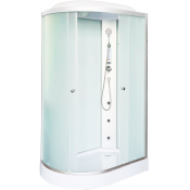 Душевая кабина DTO LM902RGM+EL 120х80 с гидромассажем и электрикой хром/матовое