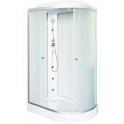 Душевая кабина DTO LM902LGM 120х80 с гидромассажем хром/матовое