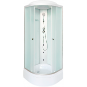 Душевая кабина DTO LM710GM 100х100 с гидромассажем хром/матовое