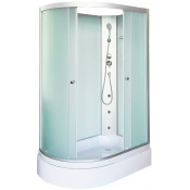 Душевая кабина DTO LM720RNGM 120х80 с гидромассажем хром/матовое