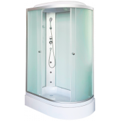 Душевая кабина DTO LM720LGM 120х80 с гидромассажем хром/матовое