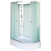 Душевая кабина DTO LM720LNGM 120х80 с гидромассажем хром/матовое