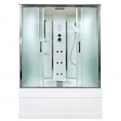 Душевая кабина DTO EM4517GM+EL 170х90 с гидромассажем и электрикой хром/матовое