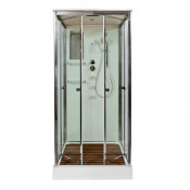 Душевая кабина DTO V8015 80х80 хром/прозрачное