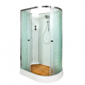 Душевая кабина DTO EM1512LN 120х80 хром/с рисунком