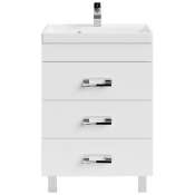 Тумба под раковину Vod-ok Орландо 60 белый глянец