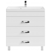 Тумба под раковину Vod-ok Орландо 80 белый глянец