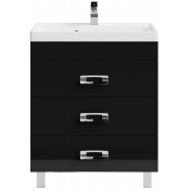 Тумба под раковину Vod-ok Орландо 70 черный глянец