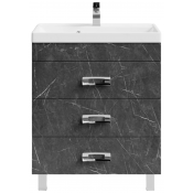 Тумба под раковину Vod-ok Орландо 70 мрамор графит софт тач 4044-3