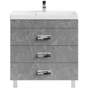 Тумба под раковину Vod-ok Орландо 80 мрамор серый софт тач 4044-1