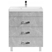 Тумба с раковиной Vod-ok Орландо 70 мрамор белый