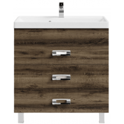 Тумба с раковиной Vod-ok Орландо 80 дуб крымский коричневый 131005-9005